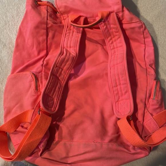 victoria’s secret PINK neon pink canvas backpack - Picture 3 of 7